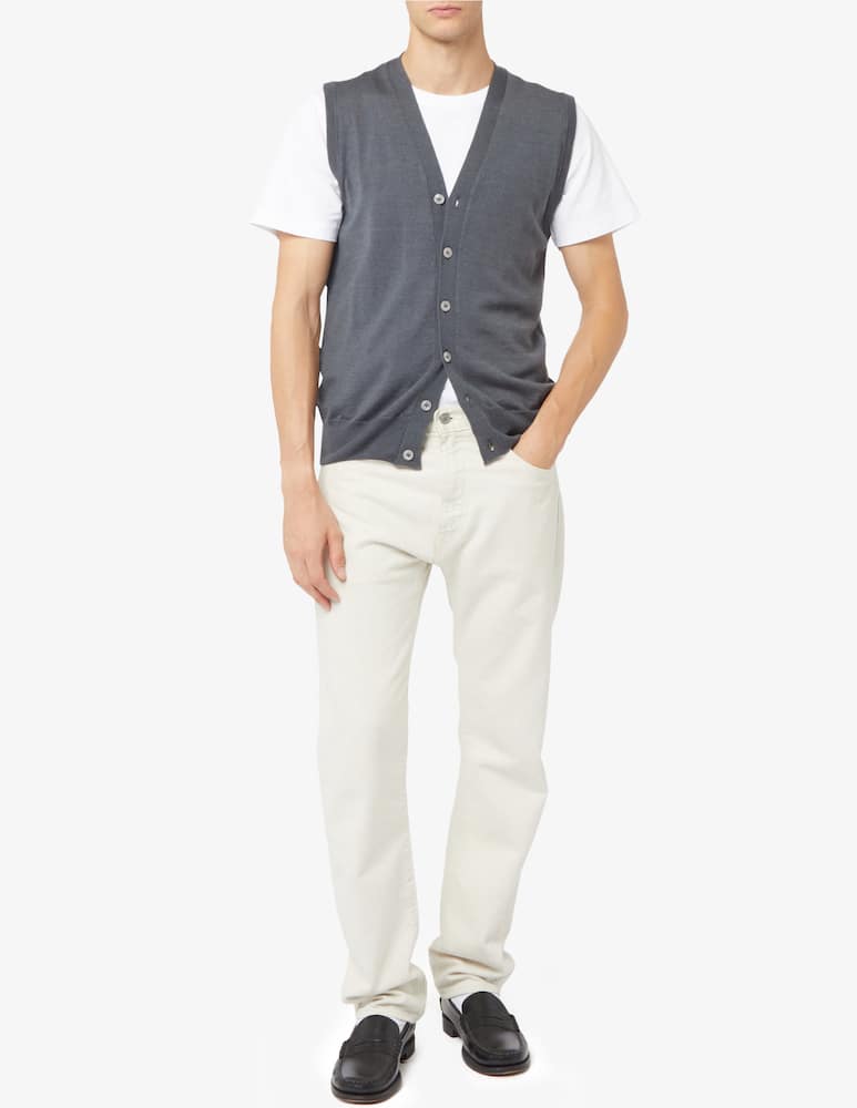 Rinascente Collection F16 wool silk and cashmere v neck gilet - picture 2 Rinascente Collection F16 wool silk and cashmere v neck gilet - picture 2