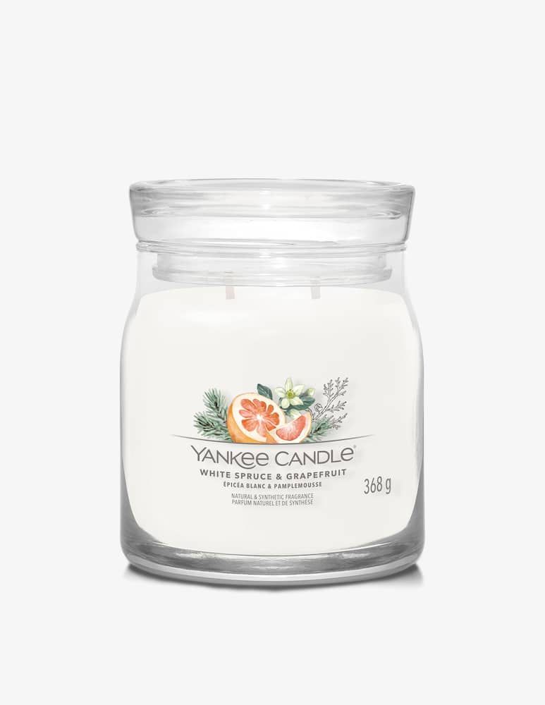 Yankee Candle Signature Medium Jar White Spruce & Grapefruit - picture 1 Yankee Candle Signature Medium Jar White Spruce & Grapefruit - picture 1