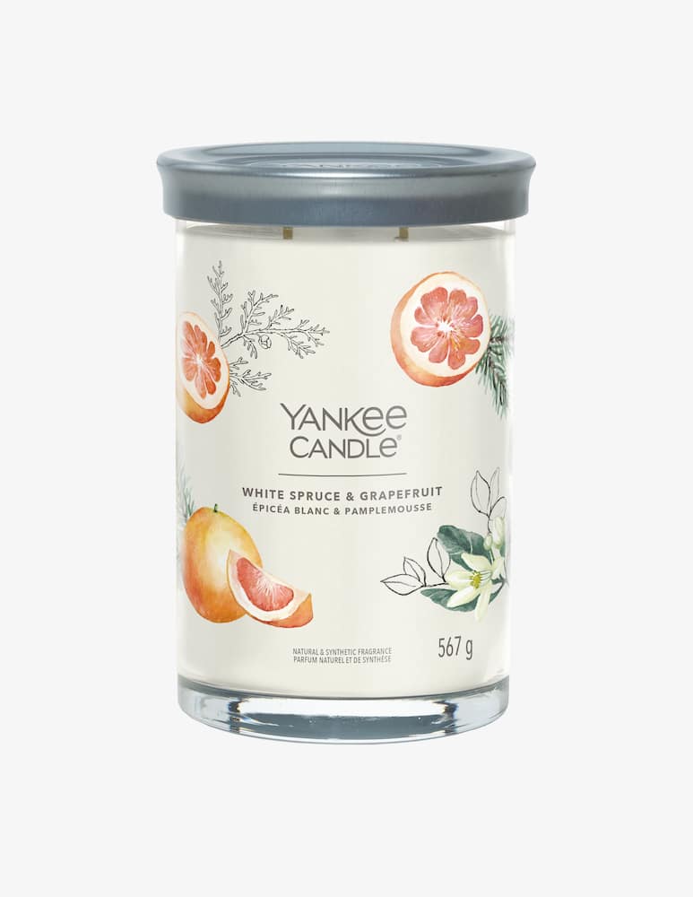 Yankee Candle Tumbler Grande Signature White Spruce & Grapefruit - immagine 1 Yankee Candle Tumbler Grande Signature White Spruce & Grapefruit - immagine 1