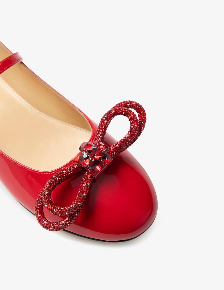 Mach & Mach Ballerine in vernice con doppio fiocco - immagine 3 Mach & Mach Ballerine in vernice con doppio fiocco - immagine 3