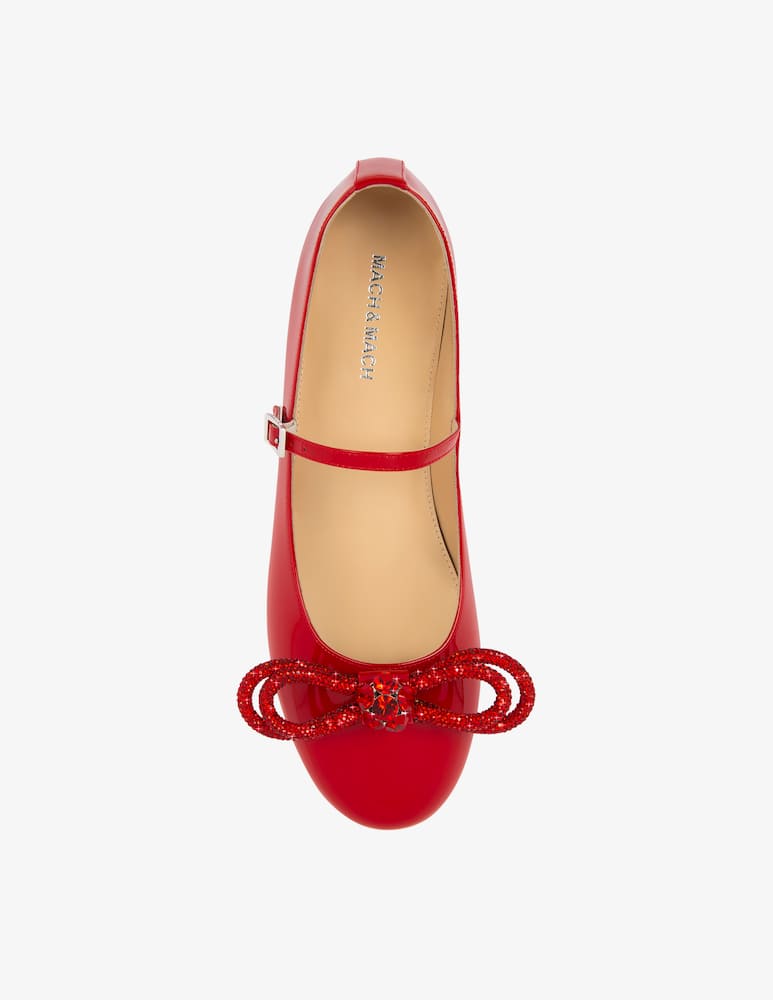 Mach & Mach Ballerine in vernice con doppio fiocco - immagine 4 Mach & Mach Ballerine in vernice con doppio fiocco - immagine 4