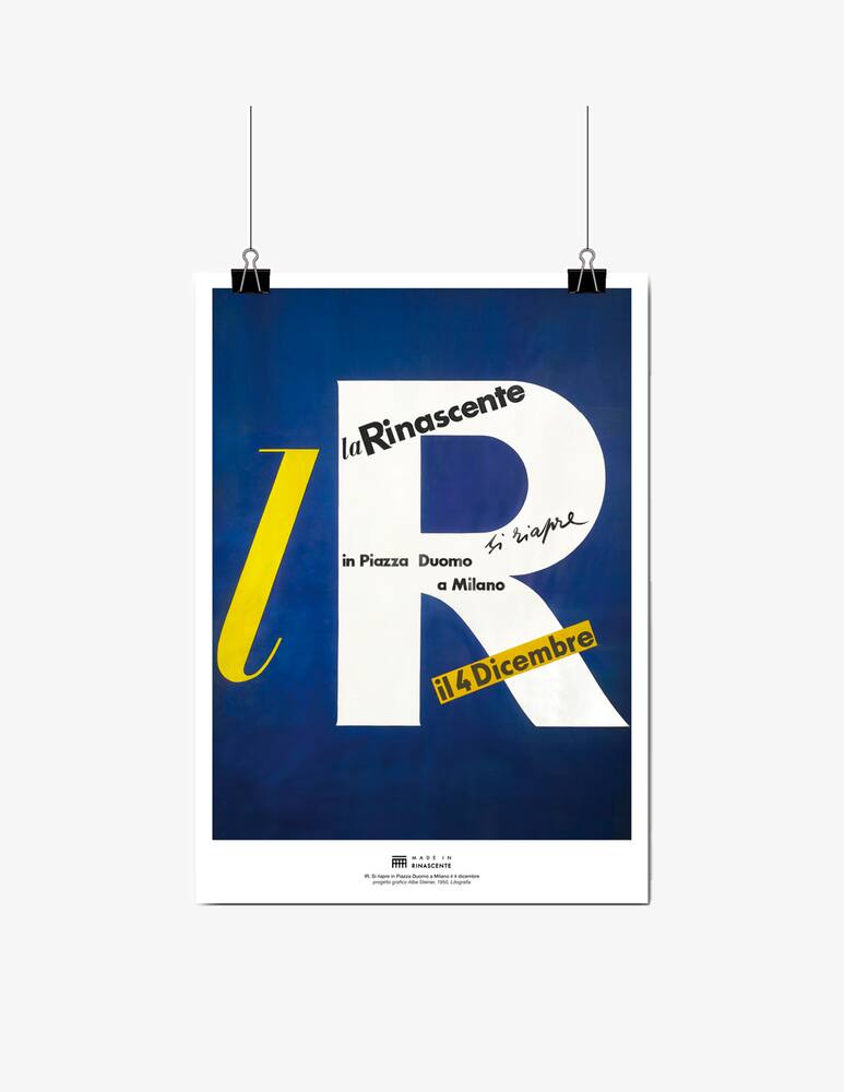 Rinascente Poster Con Grafica Rinascente Heritage Logo Lr - immagine 1 Rinascente Poster Con Grafica Rinascente Heritage Logo Lr - immagine 1