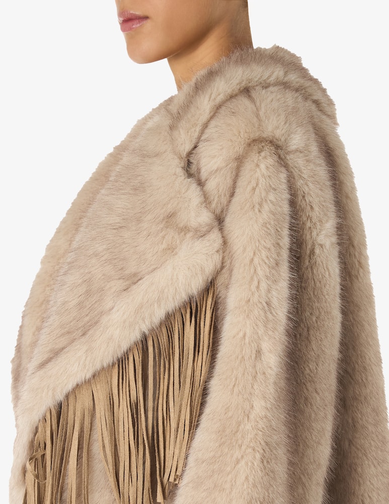 rinascente Le Volière Giacca oversized in pelliccia sintetica