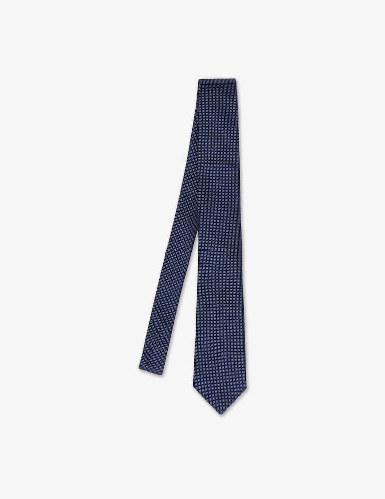 Sartoria Italiana Cravatta micro fantasia tinta unita 7,5 - immagine 1 Sartoria Italiana Cravatta micro fantasia tinta unita 7,5 - immagine 1