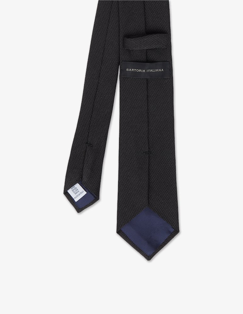 Sartoria Italiana Cravatta micro fantasia tinta unita 7,5 - immagine 2 Sartoria Italiana Cravatta micro fantasia tinta unita 7,5 - immagine 2