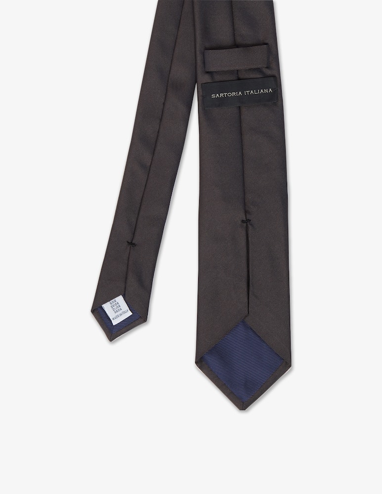Sartoria Italiana Cravatta micro fantasia tinta unita 7,5 - immagine 2 Sartoria Italiana Cravatta micro fantasia tinta unita 7,5 - immagine 2