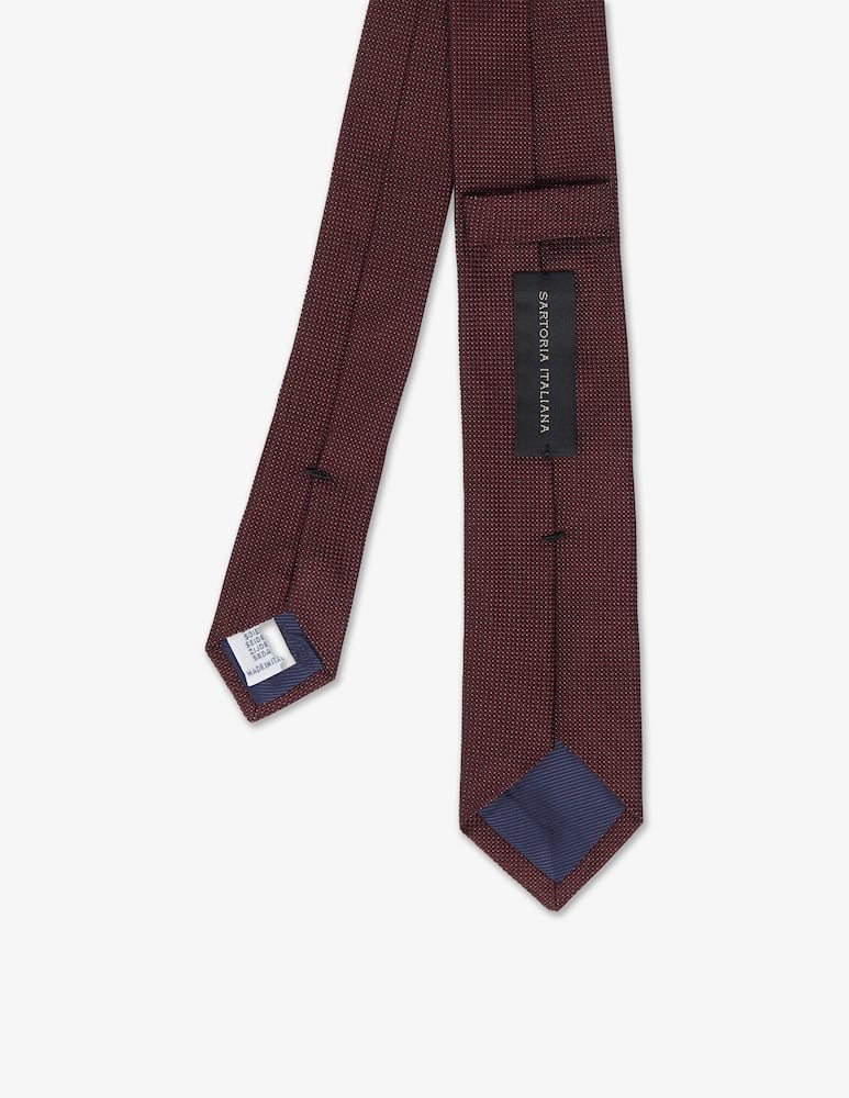 Sartoria Italiana Cravatta micro fantasia tinta unita 6 - immagine 2 Sartoria Italiana Cravatta micro fantasia tinta unita 6 - immagine 2