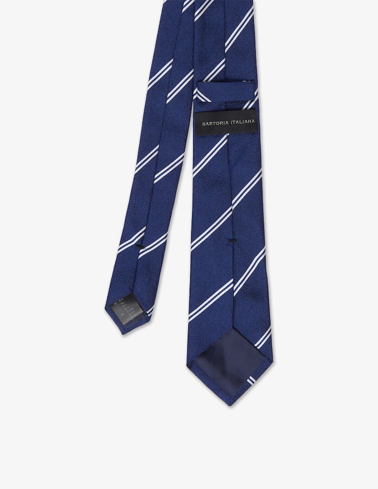 Sartoria Italiana Cravatta micro fantasia paisley tinta unita 7,5 - immagine 2 Sartoria Italiana Cravatta micro fantasia paisley tinta unita 7,5 - immagine 2