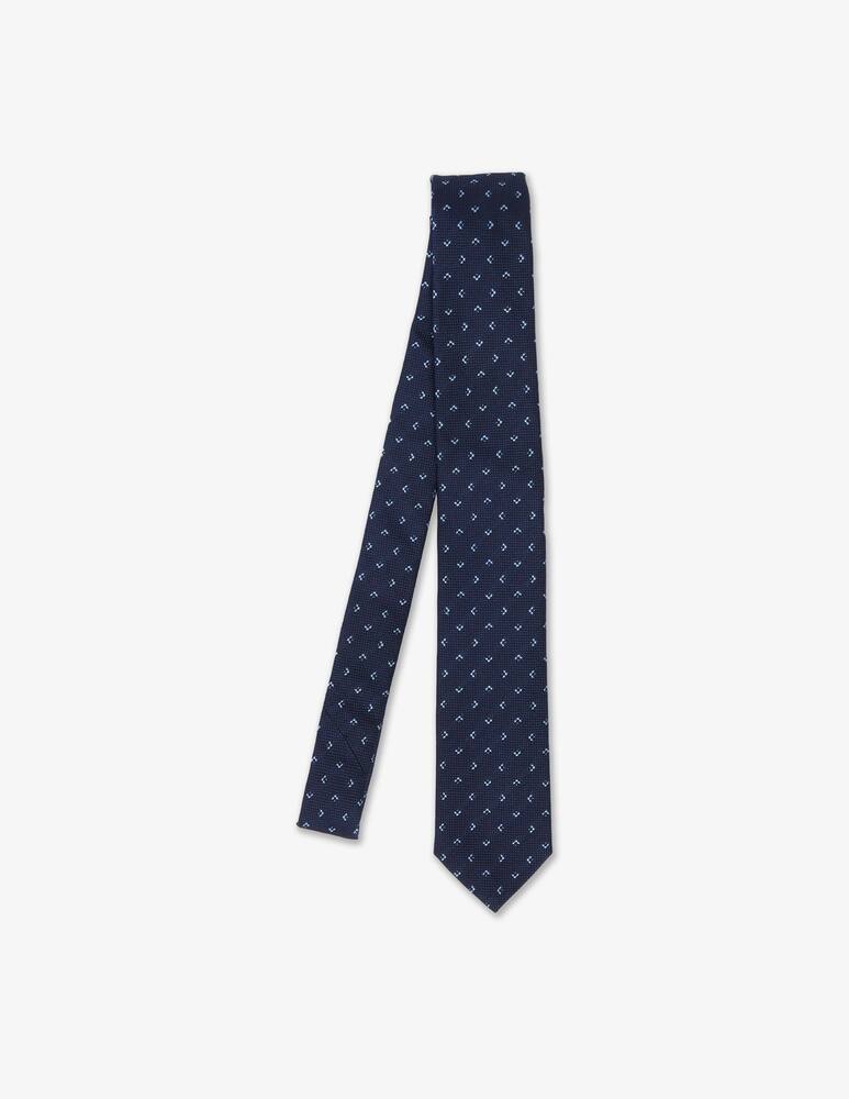 Sartoria Italiana Cravatta fantasia pois tinta unita 7,5 - immagine 1 Sartoria Italiana Cravatta fantasia pois tinta unita 7,5 - immagine 1