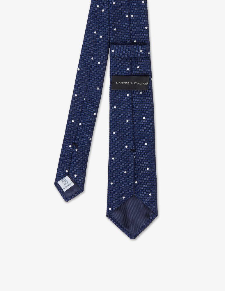 Sartoria Italiana Cravatta micro fantasia tinta unita 7,5 - immagine 2 Sartoria Italiana Cravatta micro fantasia tinta unita 7,5 - immagine 2