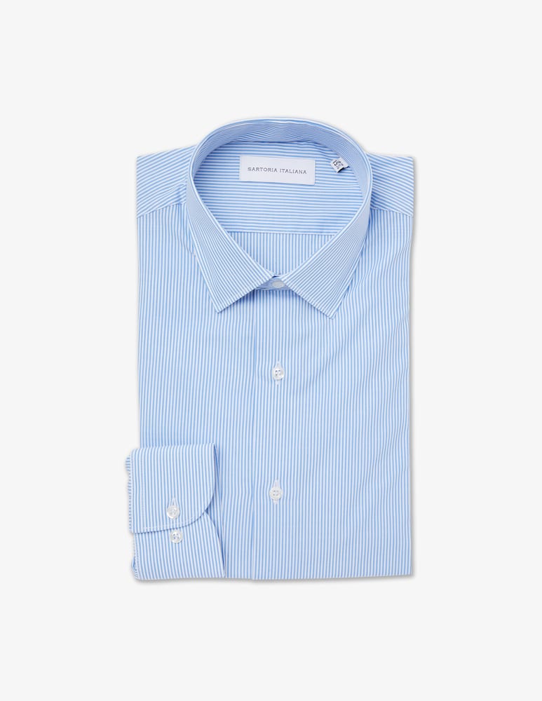 Sartoria Italiana Camicia modern popeline rigata - immagine 1 Sartoria Italiana Camicia modern popeline rigata - immagine 1