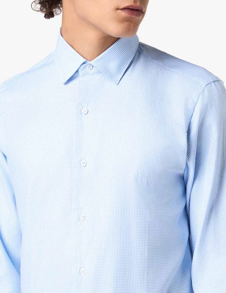 rinascente Sartoria Italiana Camicia regular twill pied de poule