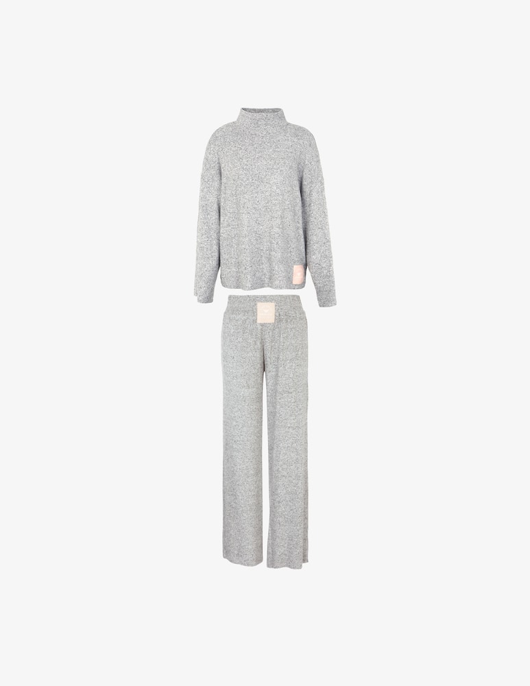 Emporio Armani Pigiama lungo in viscosa spazzolata - immagine 1 Emporio Armani Pigiama lungo in viscosa spazzolata - immagine 1
