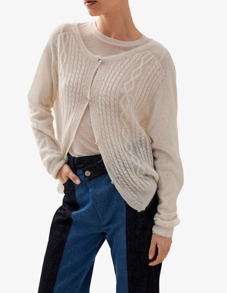 rinascente Alohas Cardigan in tricot corden