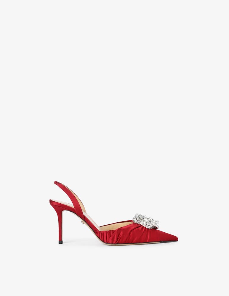 Mach & Mach Slingback Galaxy in raso - immagine 1 Mach & Mach Slingback Galaxy in raso - immagine 1