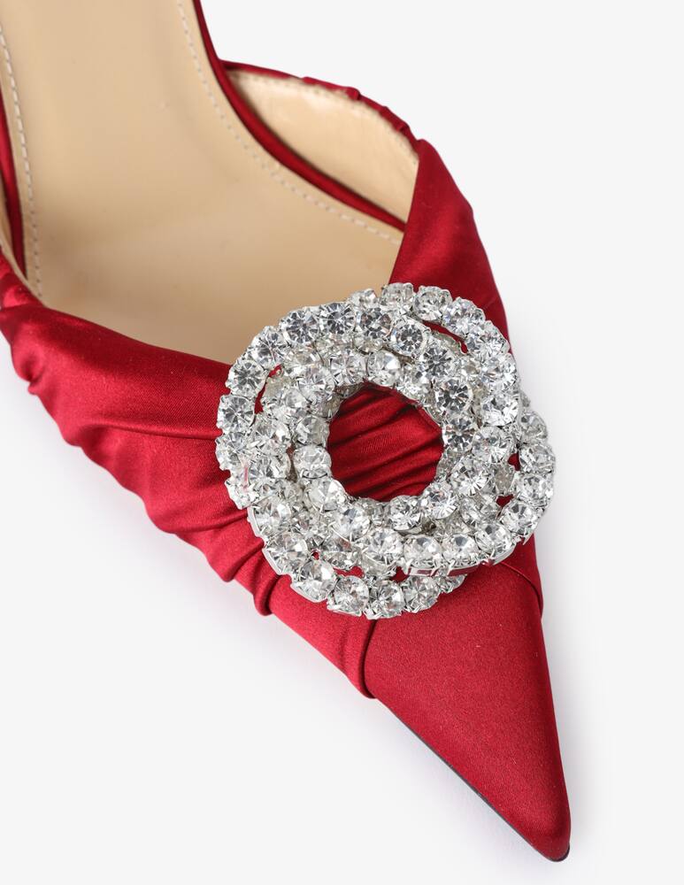 Mach & Mach Slingback Galaxy in raso - immagine 4 Mach & Mach Slingback Galaxy in raso - immagine 4