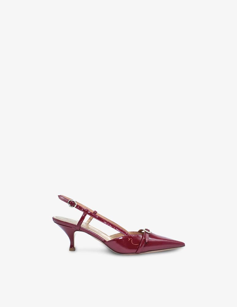 A. Bocca Slingback in vernice con tacco kitten - immagine 1 A. Bocca Slingback in vernice con tacco kitten - immagine 1