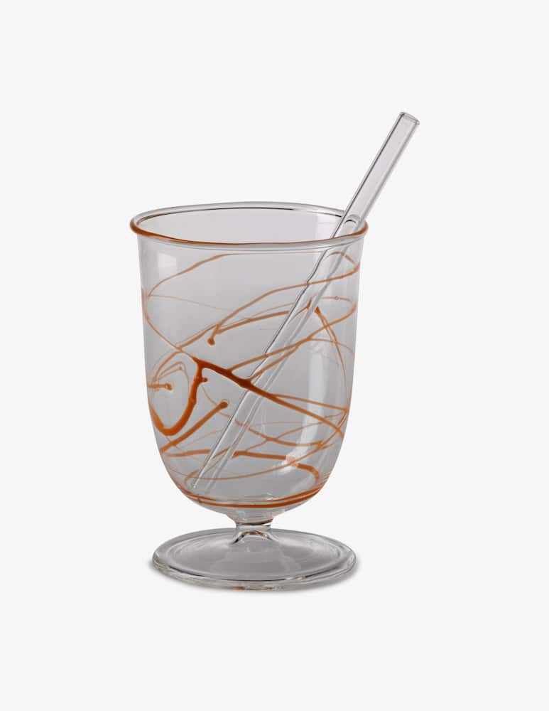 rinascente Massimo Lunardon Gingin Monkey Bicchiere Con Cannuccia