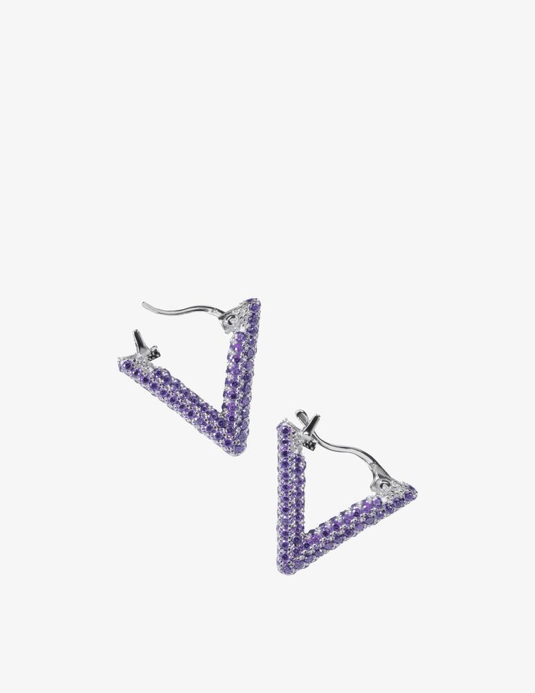 rinascente LAG World Orecchino singolo a cerchio con triangolo mini