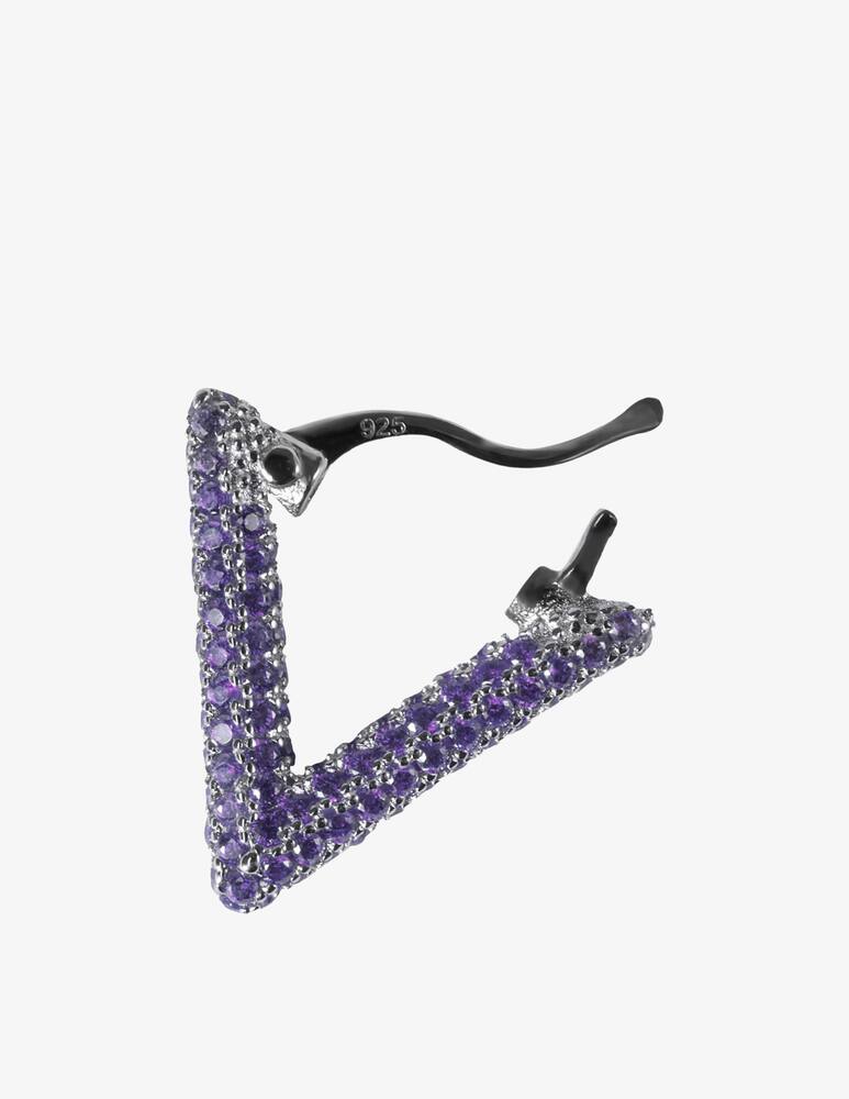 rinascente LAG World Orecchino singolo a cerchio con triangolo mini