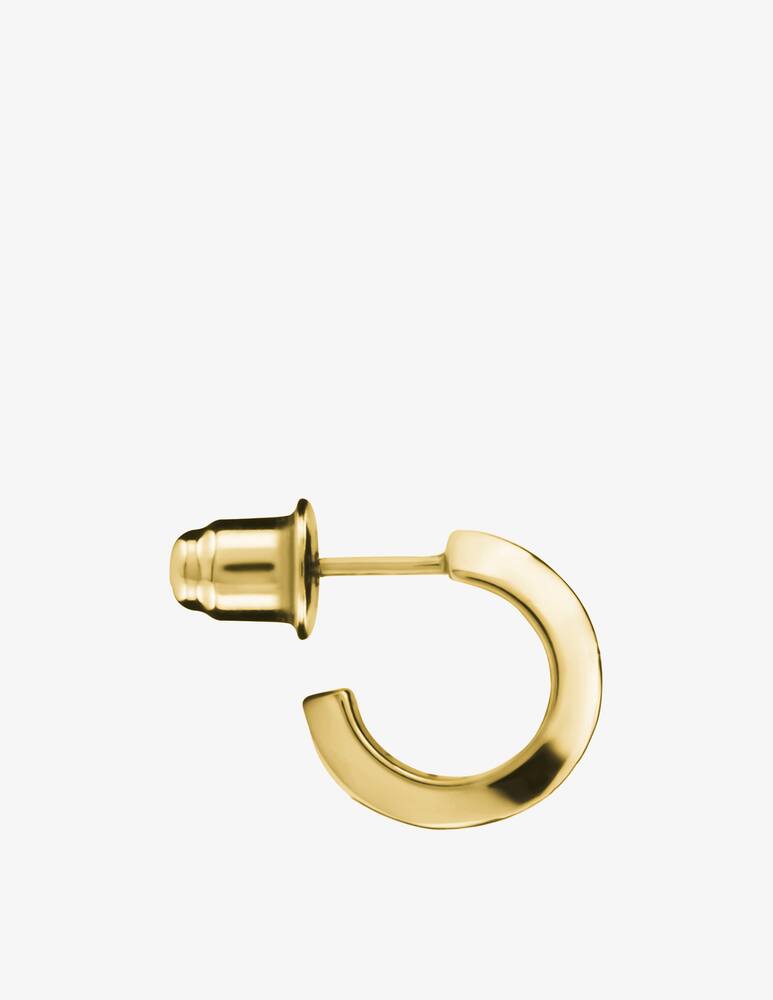 NKlaus Orecchino A Cerchio Singolo In Oro Giallo 333 (8 Carati) - Modello Mini Da 10 Mm Di Diametro, Larghezza 1,0 Mm - Elegante E Semplice, 1 Pezzo