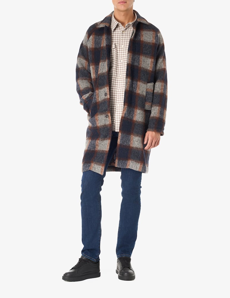 rinascente Misaky Car coat fancy check