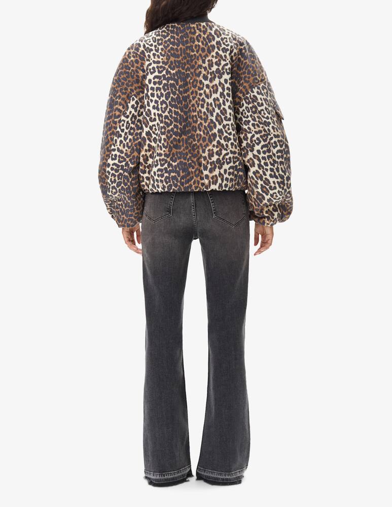rinascente Ganni Giacca bomber leopardata