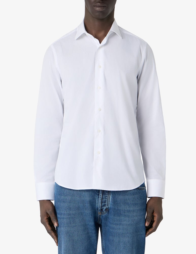 Sartoria Italiana Camicia in cotone popeline modern fit no stiro - immagine 1 Sartoria Italiana Camicia in cotone popeline modern fit no stiro - immagine 1