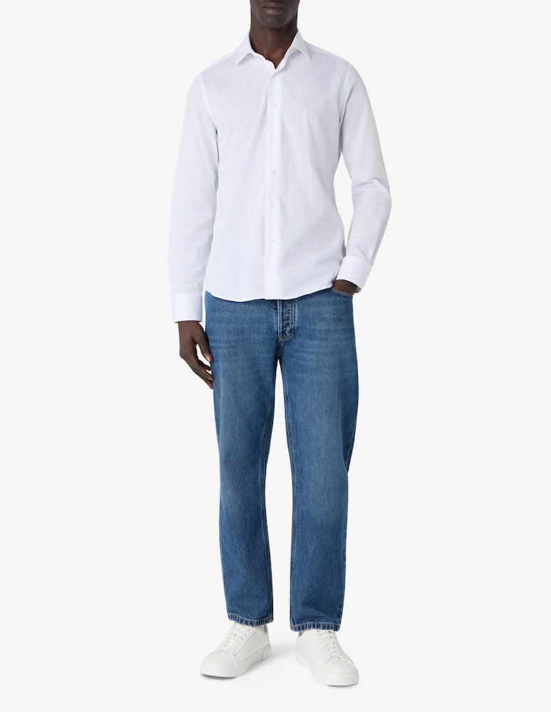 rinascente Sartoria Italiana Camicia in cotone popeline modern fit no stiro