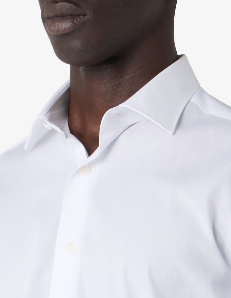Sartoria Italiana Camicia in cotone popeline modern fit no stiro - immagine 4 Sartoria Italiana Camicia in cotone popeline modern fit no stiro - immagine 4
