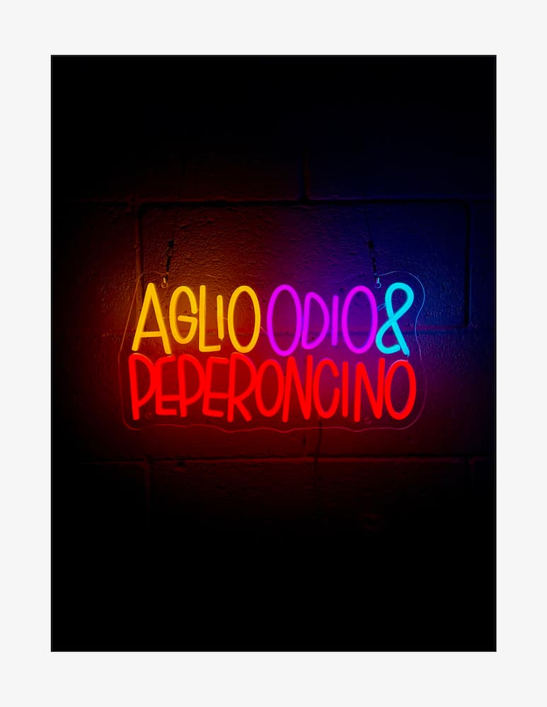 Insulti Luminosi Insegna luminosa Aglio Odio E Peperoncino - immagine 1 Insulti Luminosi Insegna luminosa Aglio Odio E Peperoncino - immagine 1