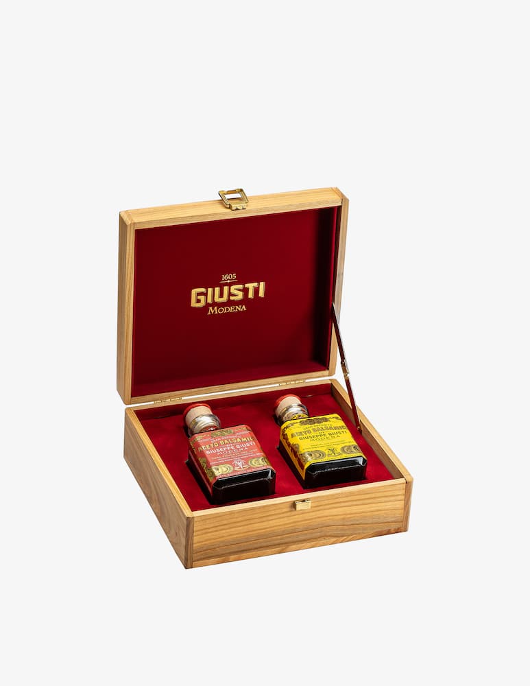 rinascente Giuseppe Giusti Duetto In Legno - Aceto Balsamico Di Modena IGP 3 E 4 Medaglie D'oro