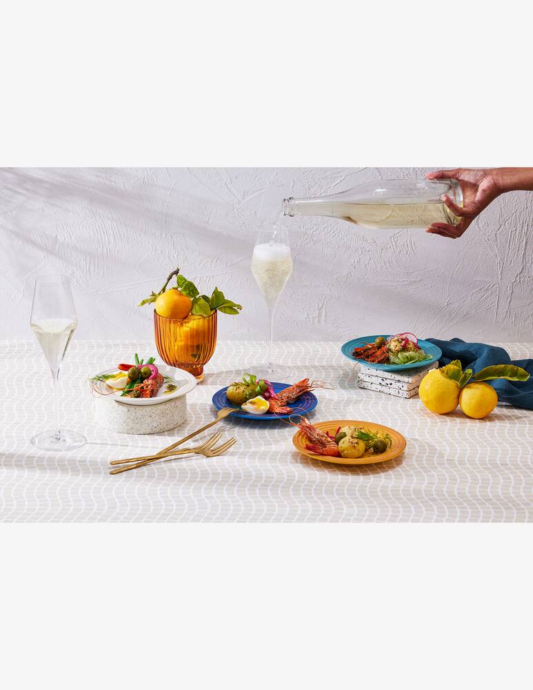 rinascente Le Creuset Set 4 Piatti Tè/Aperitivo Riviera 17cm
