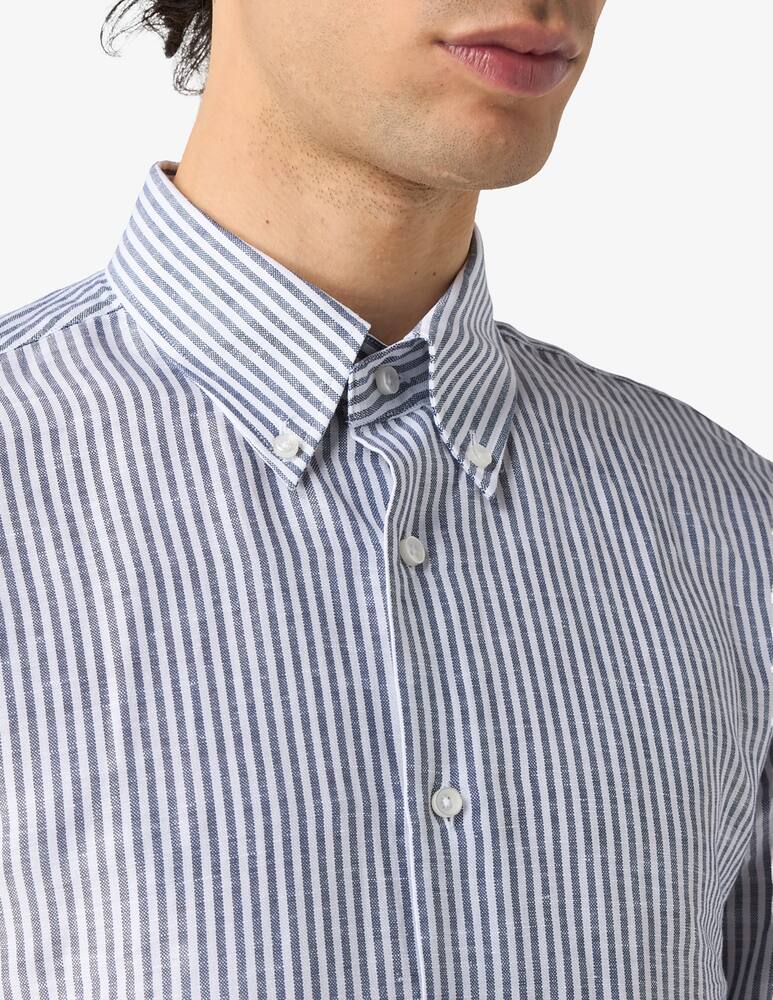 rinascente Sartoria Italiana Striped linen shirt