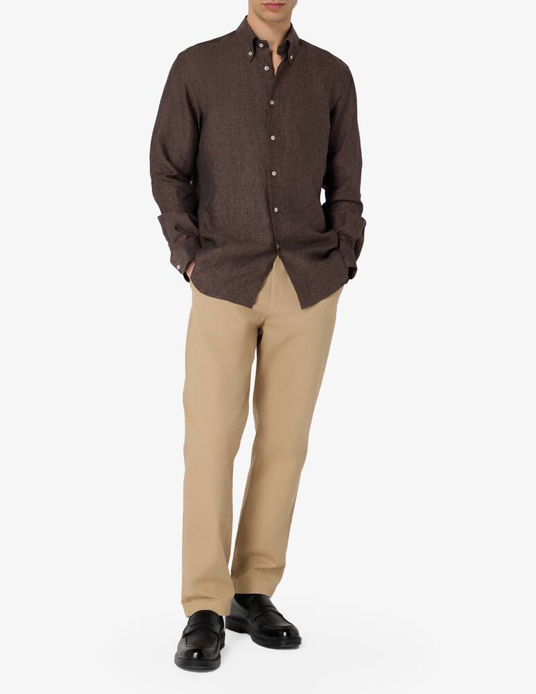 rinascente Sartoria Italiana Linen buttoned shirt