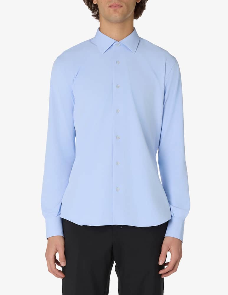 Sartoria Italiana Camicia tecnica effetto twill - immagine 1 Sartoria Italiana Camicia tecnica effetto twill - immagine 1