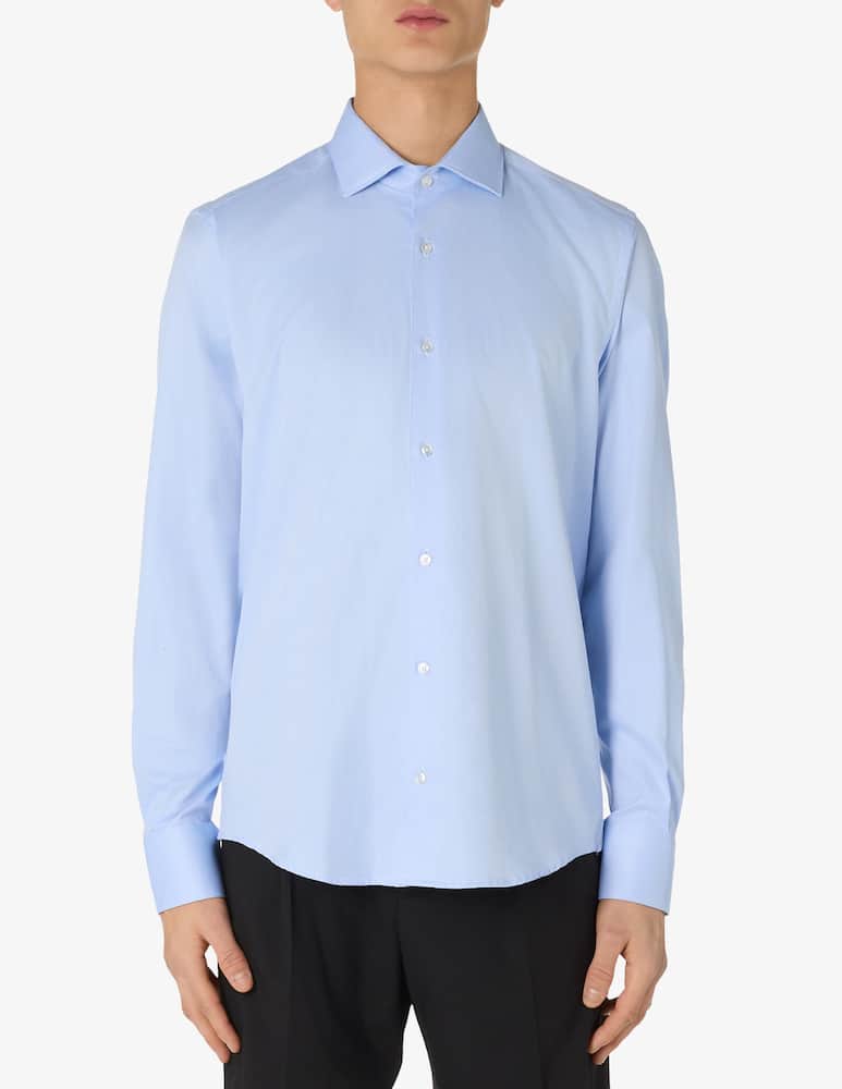 Sartoria Italiana Classic slim twill shirt - picture 1