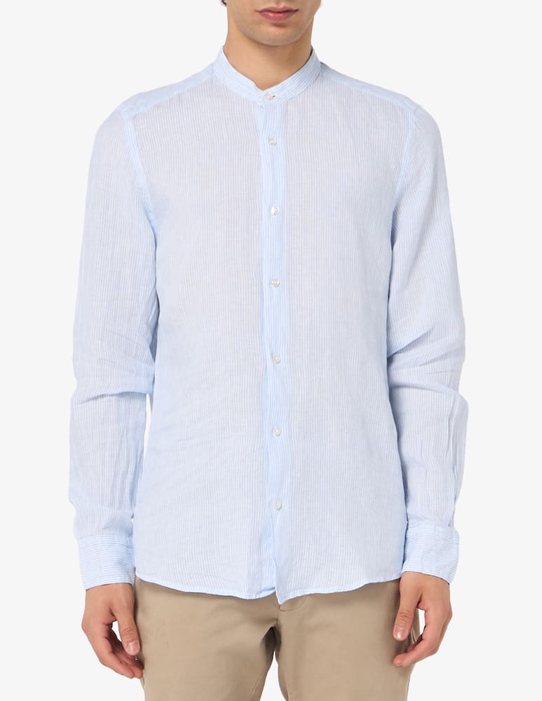 rinascente Sartoria Italiana Guru linen slim shirt