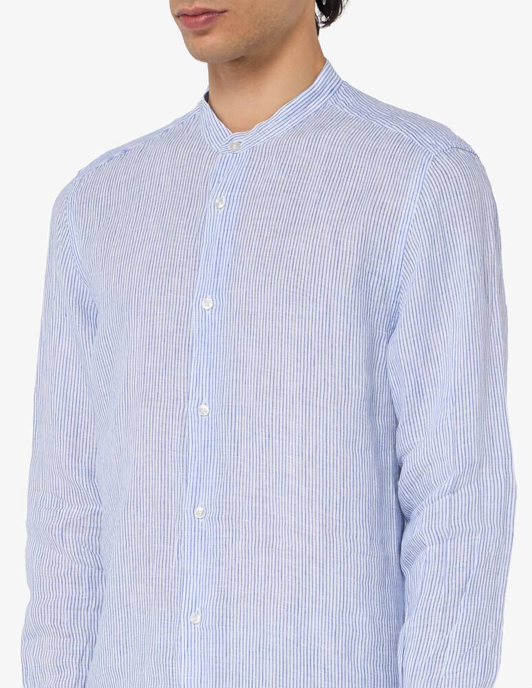 rinascente Sartoria Italiana Striped linen slim shirt