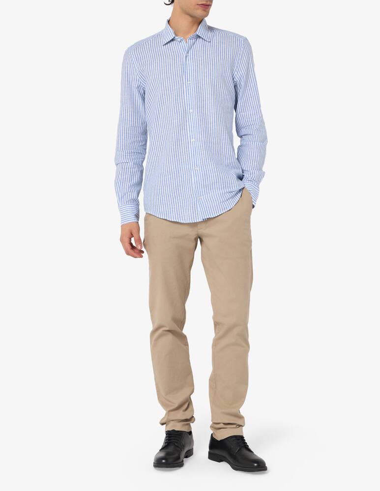 rinascente Sartoria Italiana Linen stripe shirt