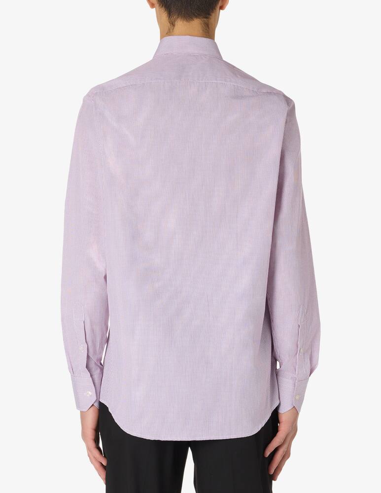 rinascente Sartoria Italiana Micro check classic shirt