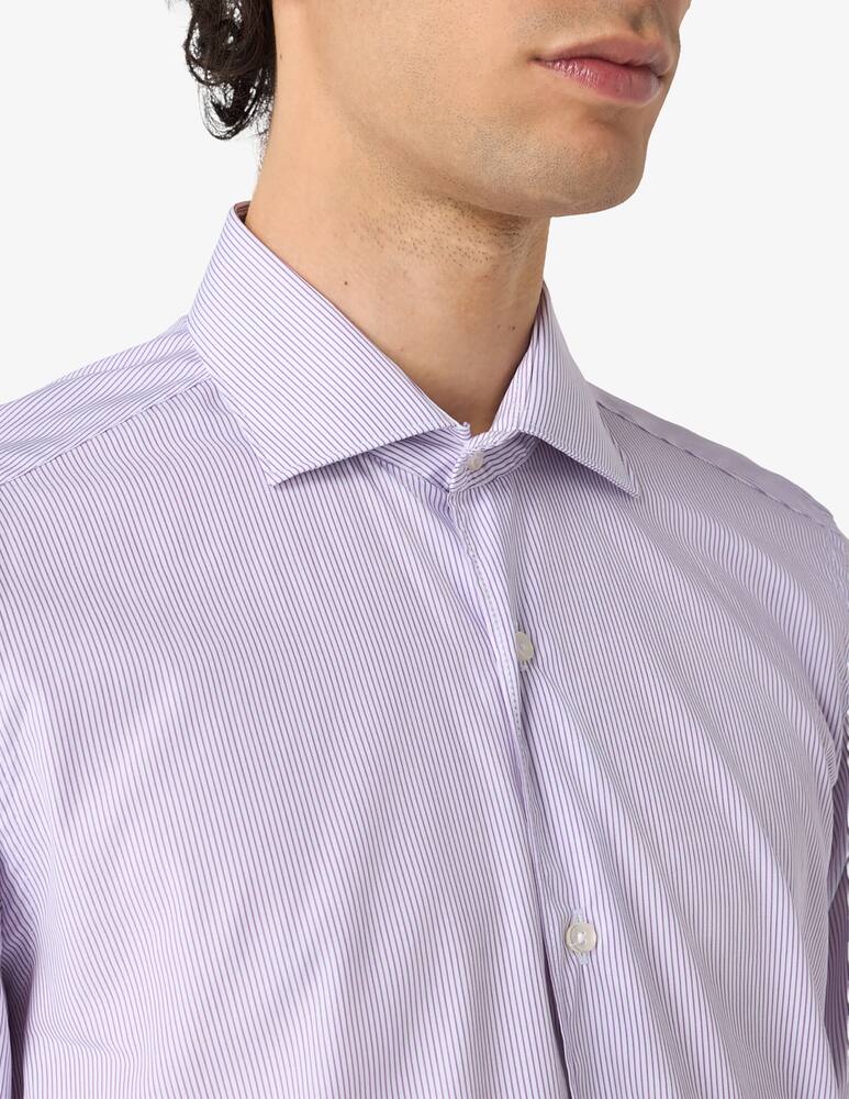 rinascente Sartoria Italiana Poplin slim stripe shirt