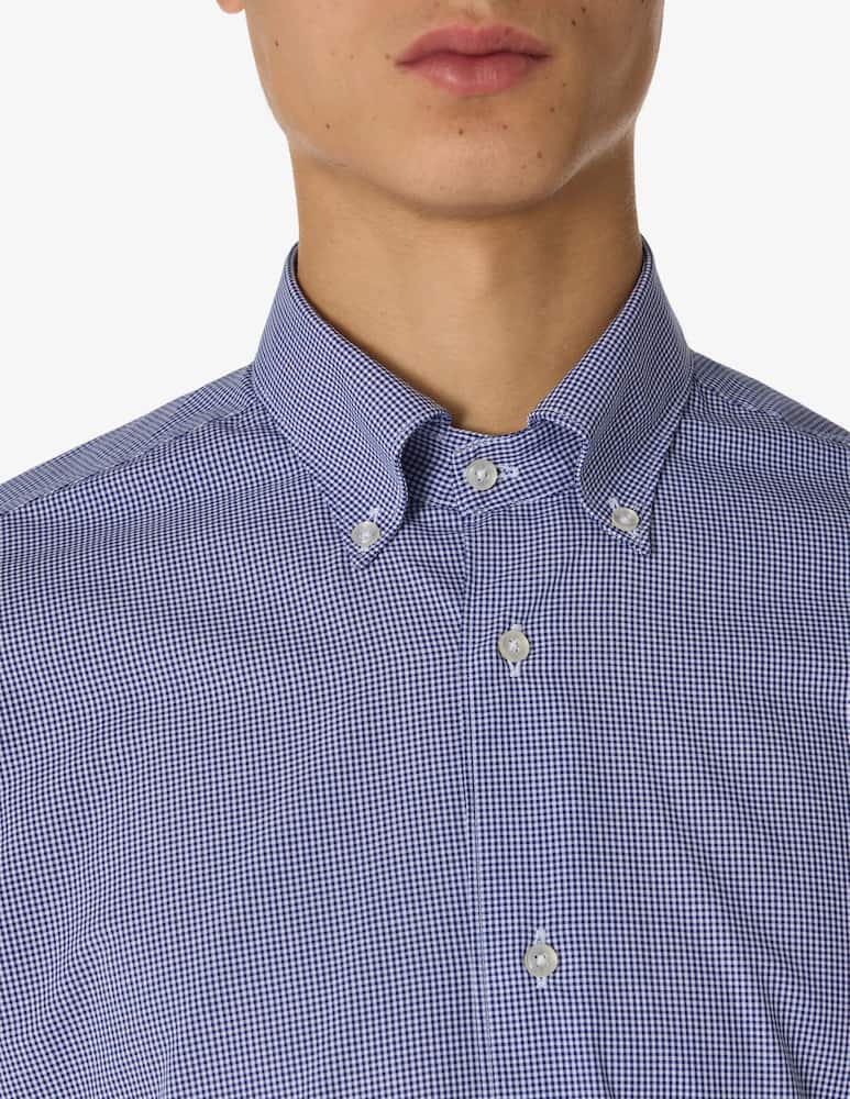 rinascente Sartoria Italiana Micro check button-down shirt