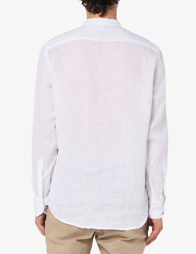 rinascente Sartoria Italiana Lino mandarin collar shirt