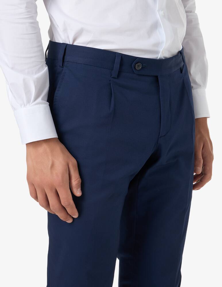 rinascente Sartoria Italiana Drop 7 mix & match one pence stretch cotton trousers