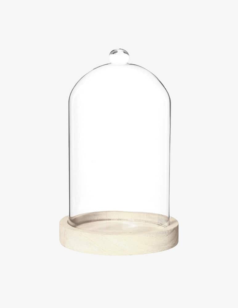 rinascente Pietraforte Glass cloche for candle