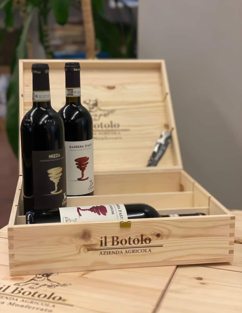 rinascente Il Botolo Celebrating Trio Rouge Cassette 3 Bottles and Corkscrew