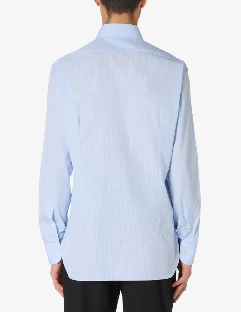 rinascente Barba Napoli Poplin microriga shirt