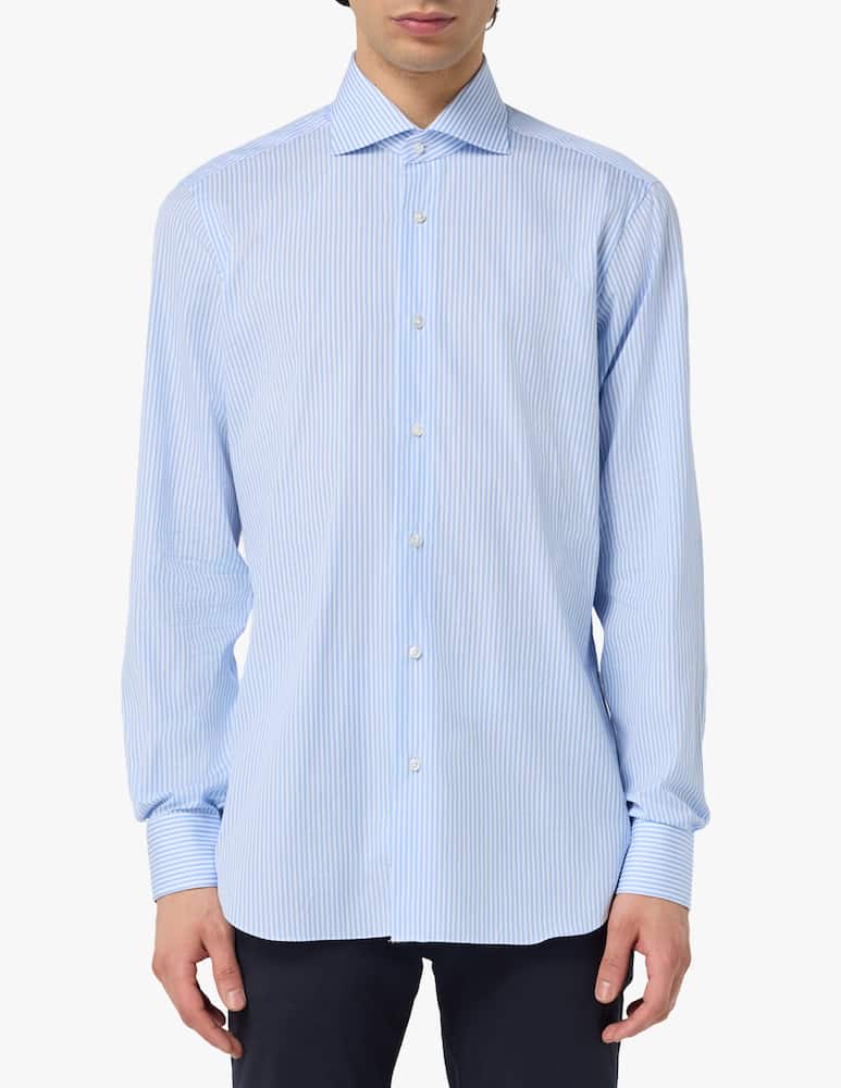 Barba Napoli Poplin striped shirt - picture 1 Barba Napoli Poplin striped shirt - picture 1