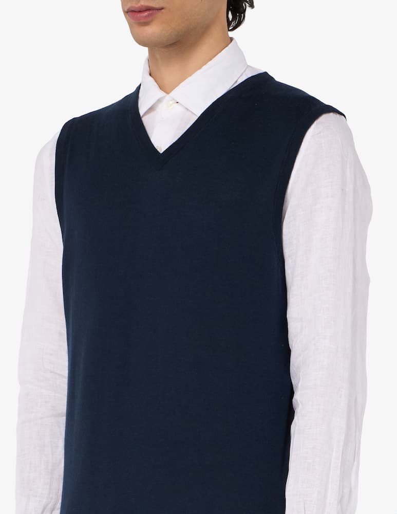 Rinascente Collection V-neck silk blend gilet - picture 4 Rinascente Collection V-neck silk blend gilet - picture 4